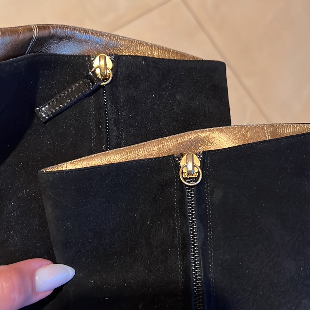 Giuseppe Zanotti Suede Wedge Boots Size 10 - Picture 8 of 12